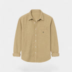 CHEMISE HOMME COTON BROSSÉ MANCHES LONGUES