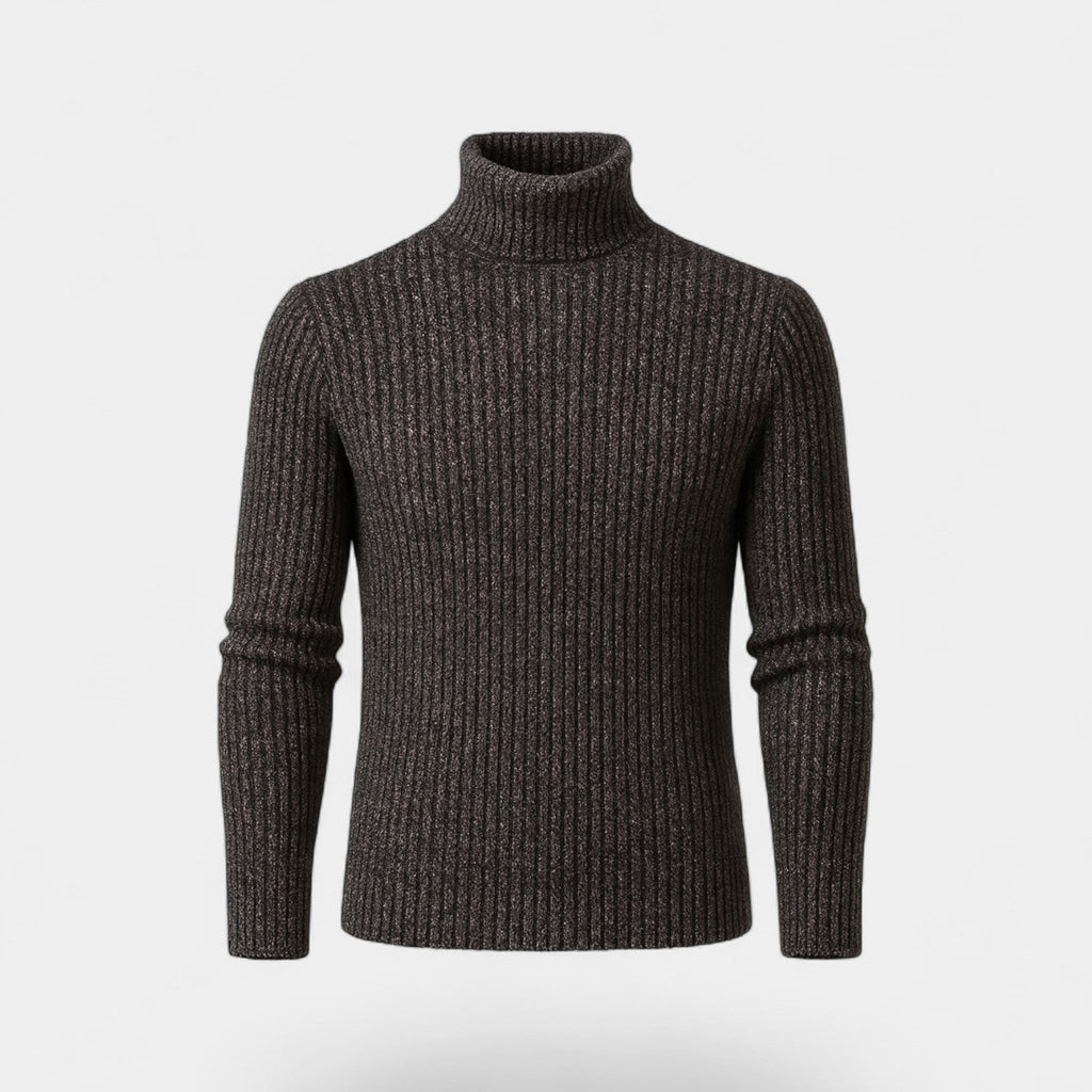 PULL HOMME COL ROULÉ MAILLE FINE
