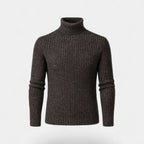 PULL HOMME COL ROULÉ MAILLE FINE