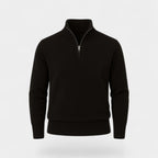PULL HOMME QUART ZIP MAILLE
