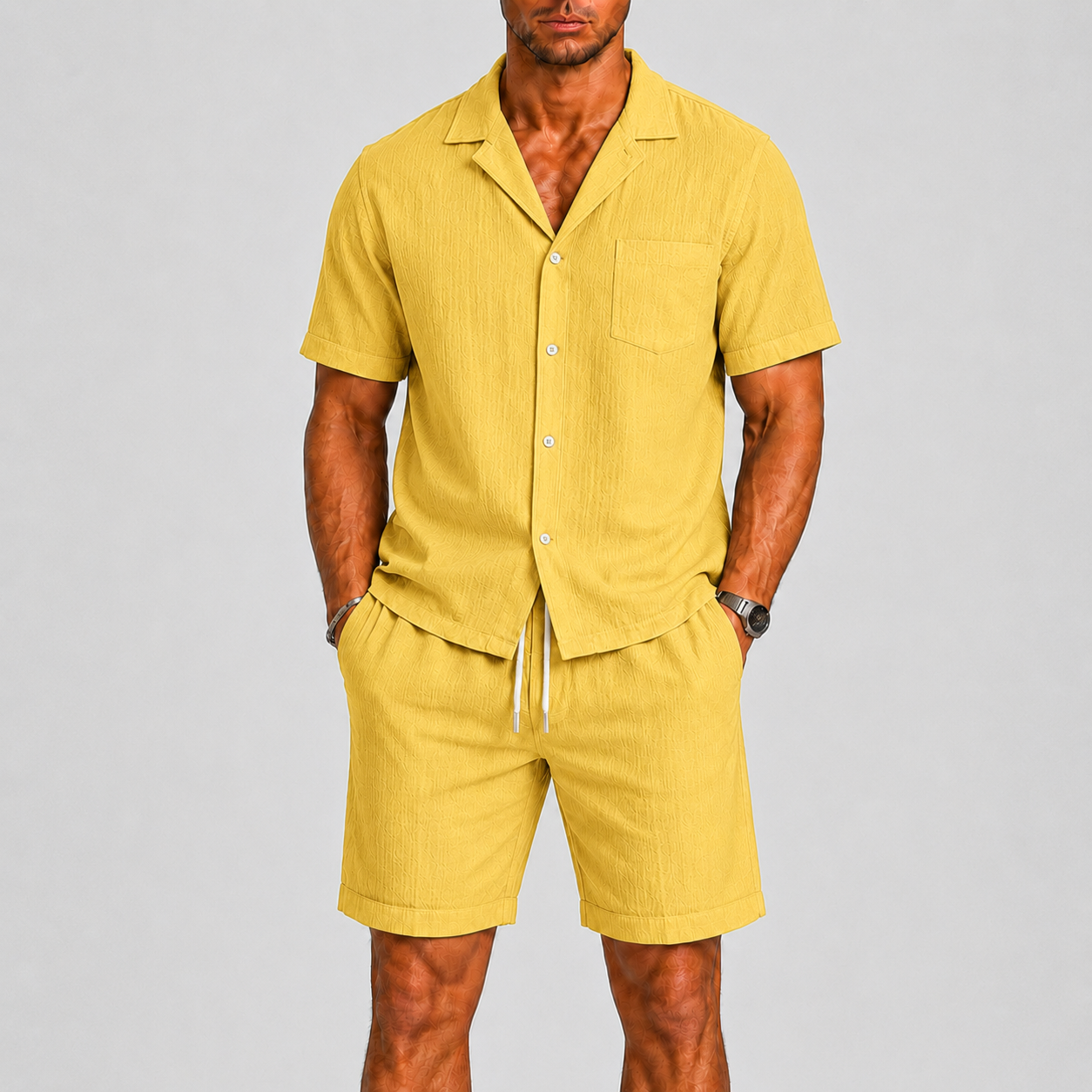 ENSEMBLE D’ÉTÉ DEUX PIÈCES POUR HOMME