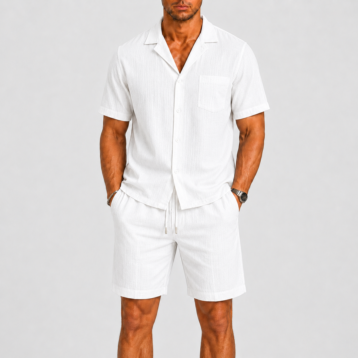 ENSEMBLE D’ÉTÉ DEUX PIÈCES POUR HOMME