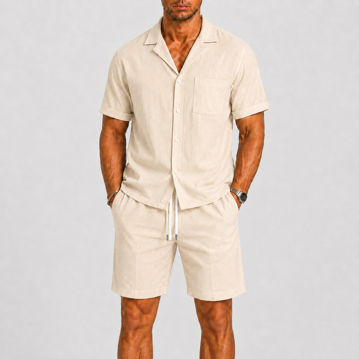 ENSEMBLE D’ÉTÉ DEUX PIÈCES POUR HOMME