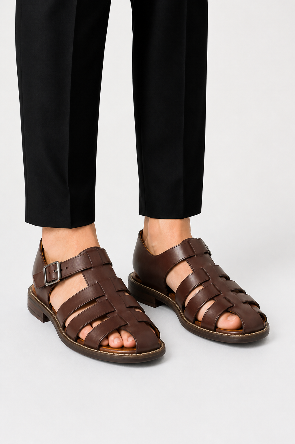 SANDALES CUIR HOMMES