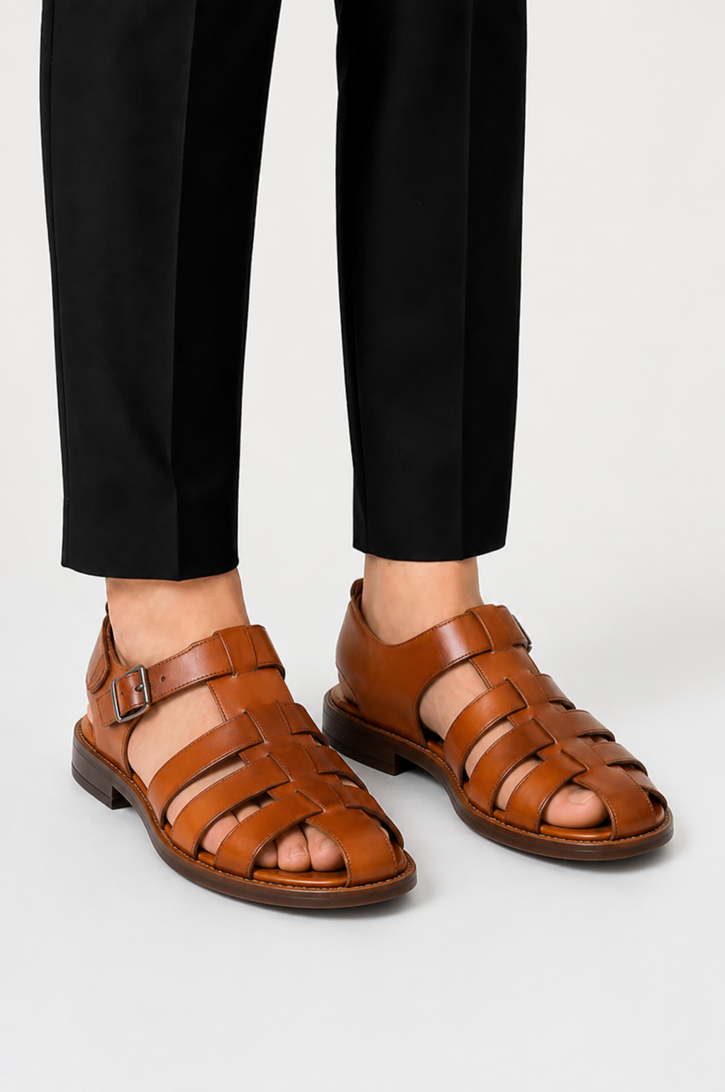 SANDALES CUIR HOMMES
