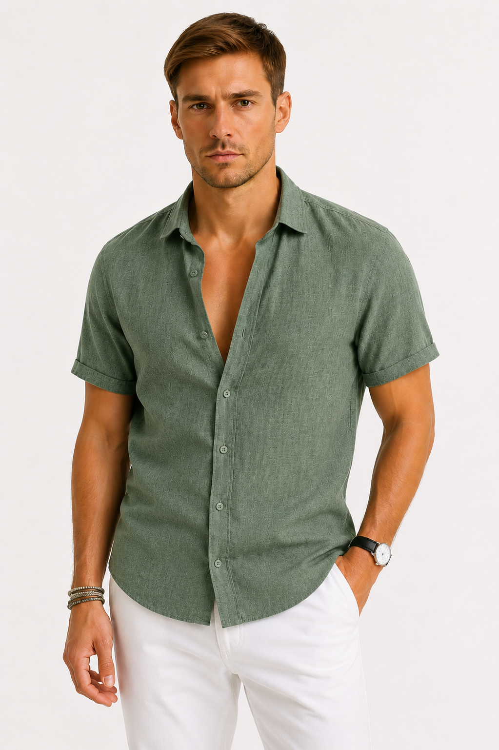 CHEMISE LIN HOMMES
