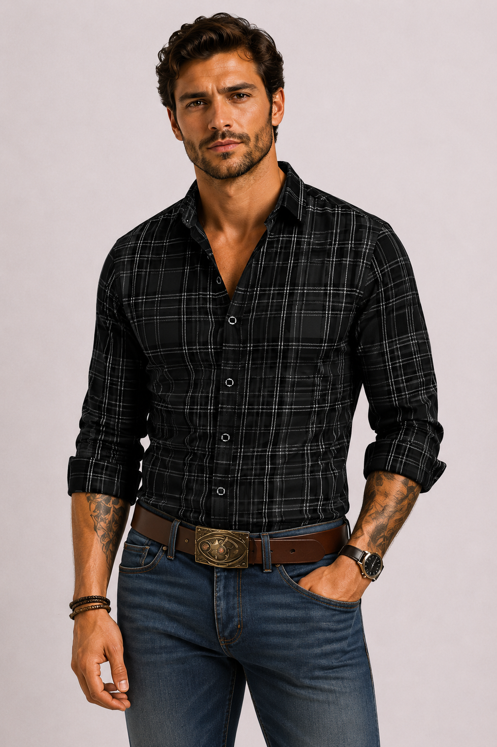 CHEMISE CARREAUX HOMMES