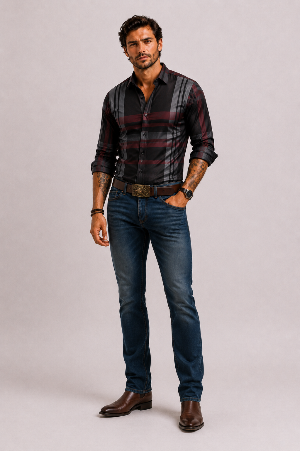 CHEMISE CARREAUX HOMMES