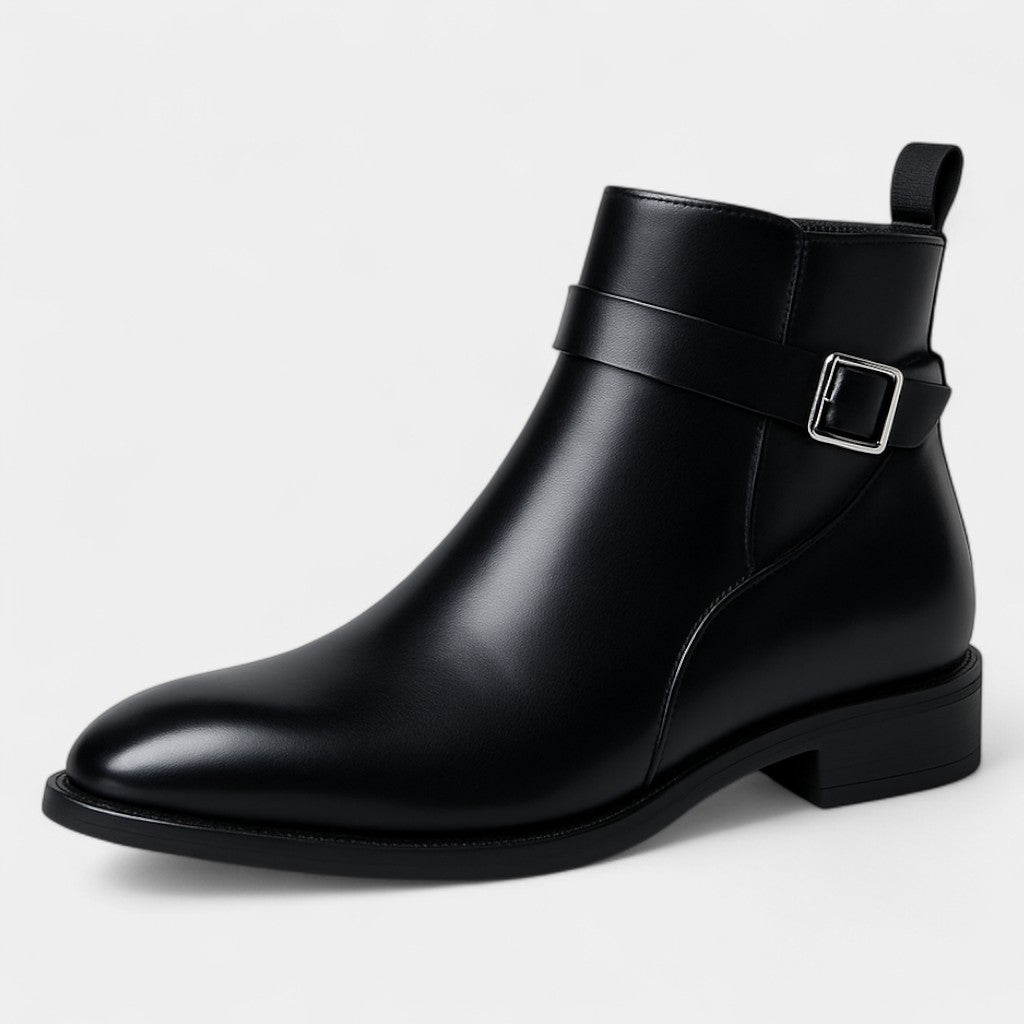 BOTTES HOMME HAUTES CUIR SYNTHÉTIQUE
