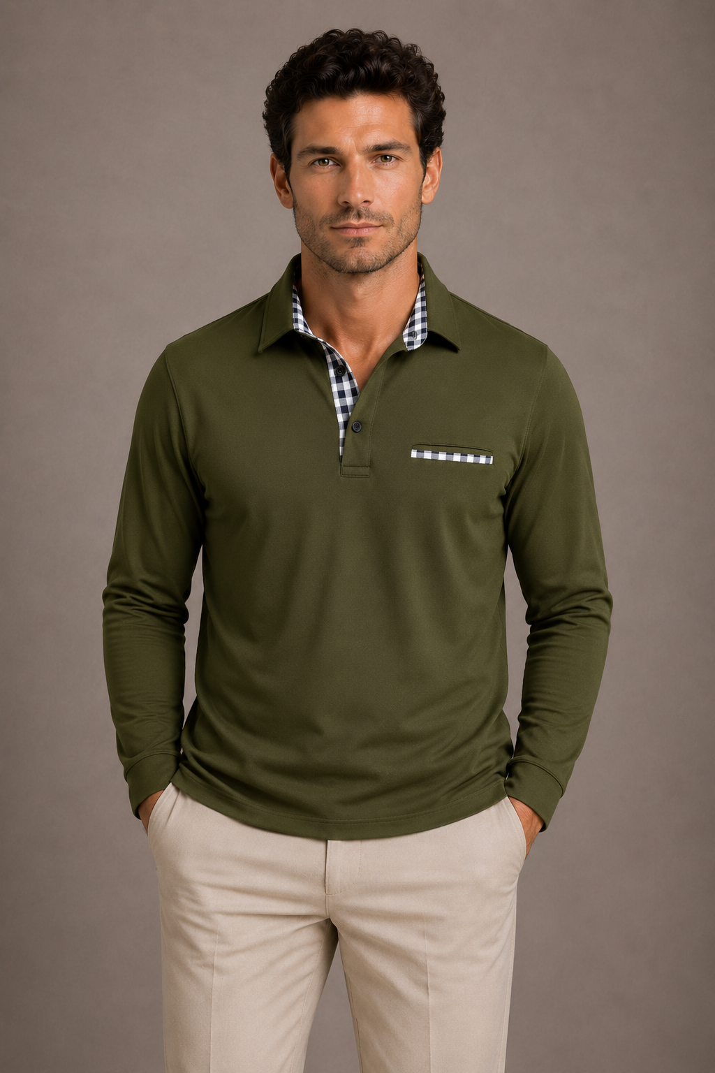 POLO MANCHES LONGUES HOMMES