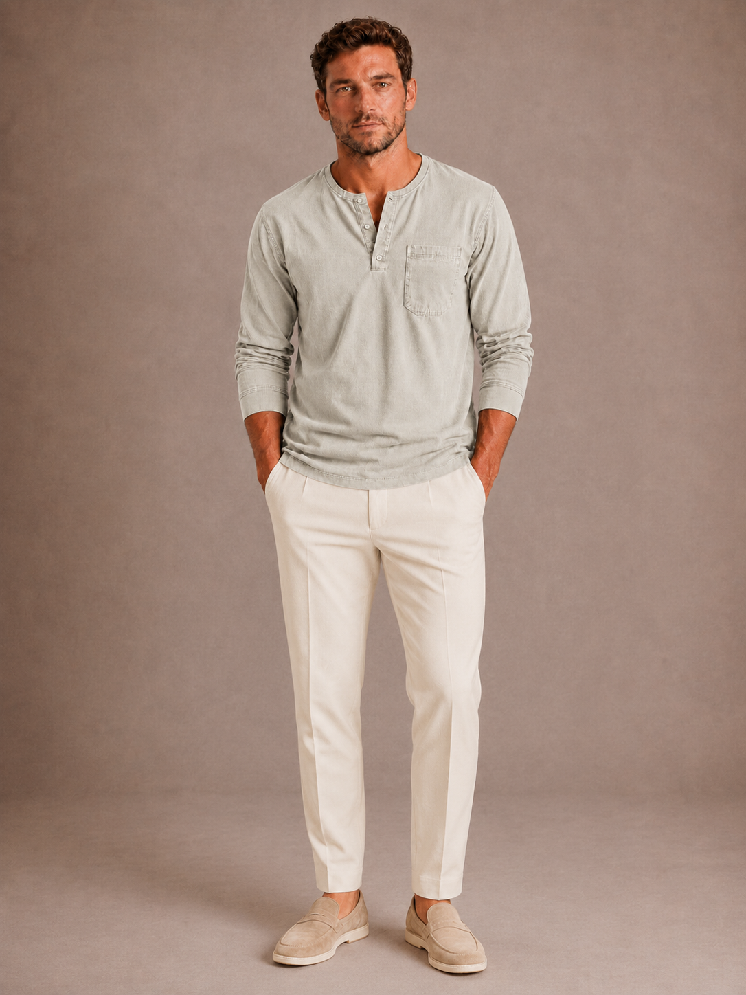 HENLEY MANCHES LONGUES HOMMES