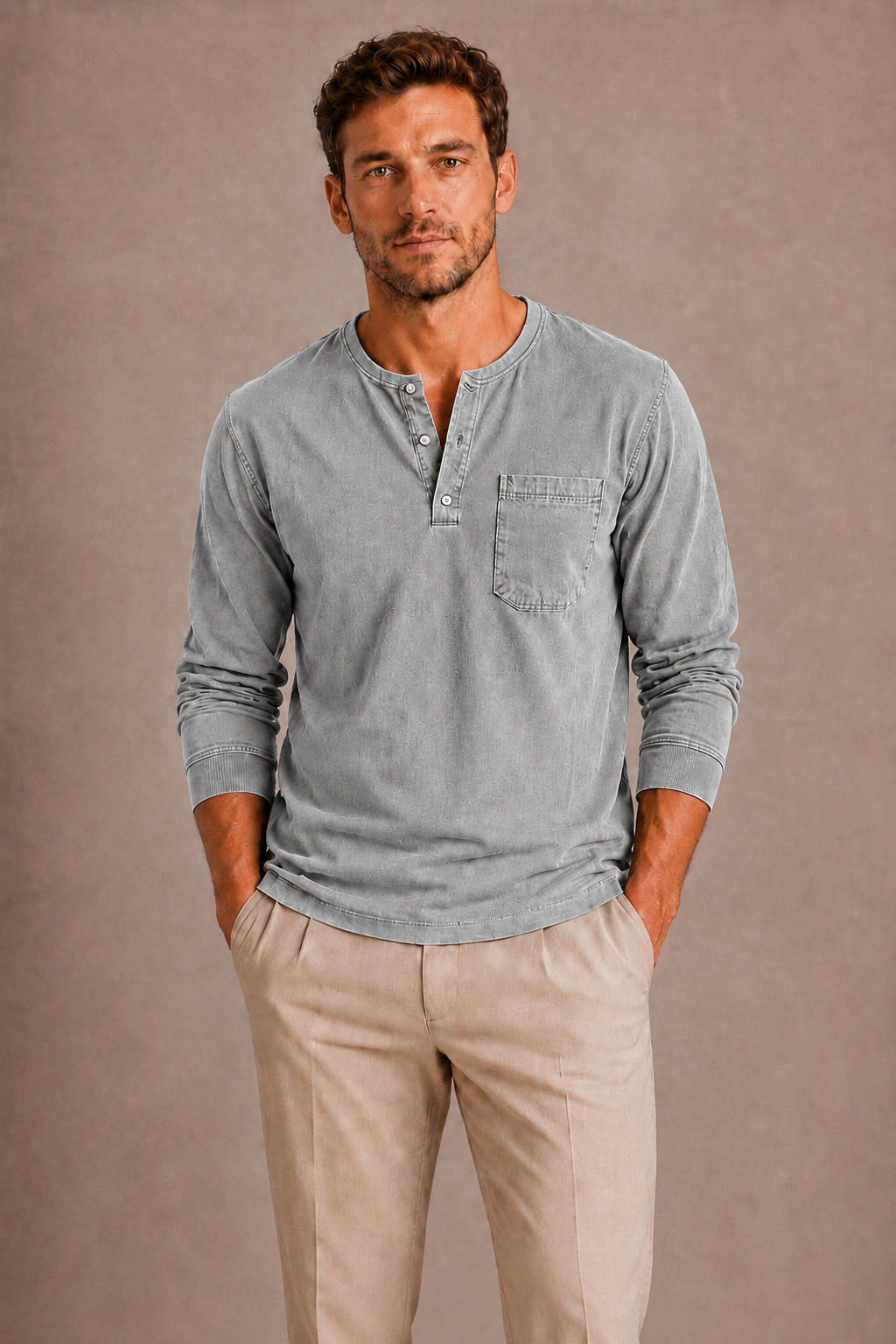 HENLEY MANCHES LONGUES HOMMES