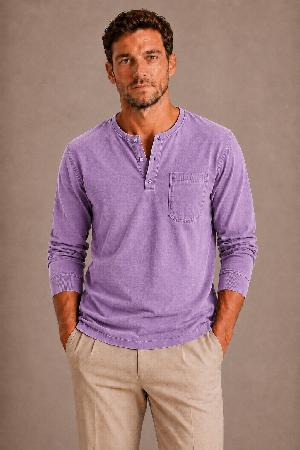 HENLEY MANCHES LONGUES HOMMES