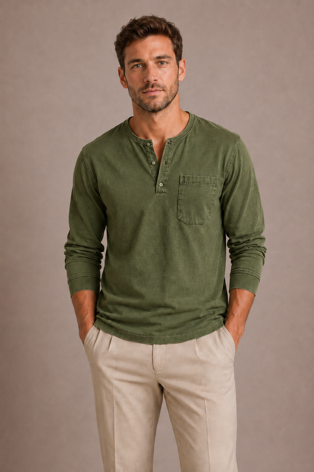 HENLEY MANCHES LONGUES HOMMES