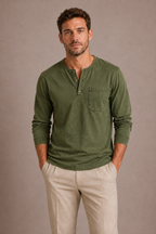 HENLEY MANCHES LONGUES HOMMES