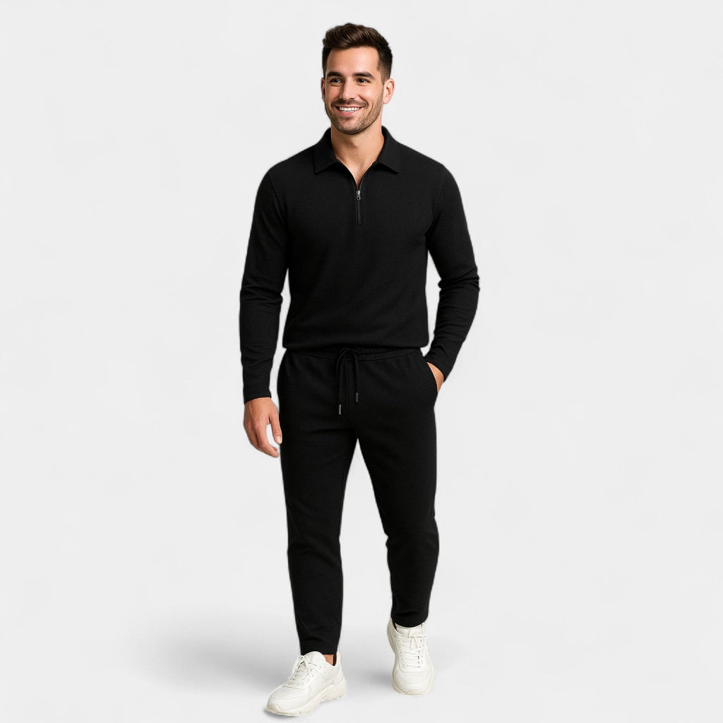 ENSEMBLE HOMME POLO MANCHES LONGUES ET PANTALON