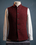 Gilet À Col Mao Avec Fermeture Boutonnée Pour Hommes