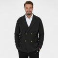 CARDIGAN HOMME MAILLE CROISÉE COL À REVERS