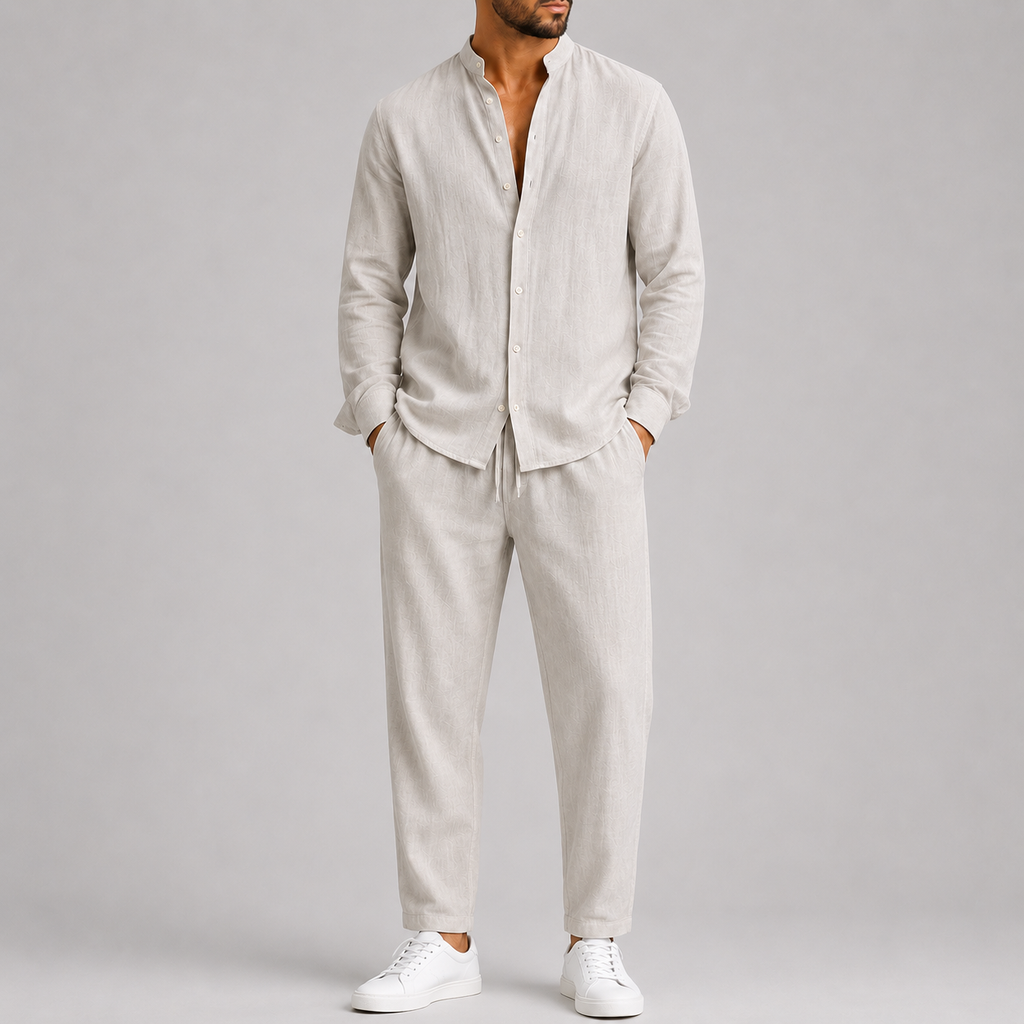 Ensemble Été Homme Élégant Et Confortable