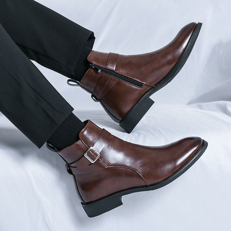 BOTTINES CHEALSEA EN CUIR POUR HOMME