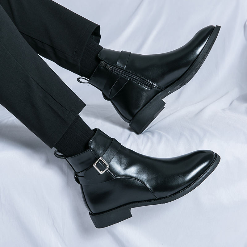 BOTTINES CHEALSEA EN CUIR POUR HOMME
