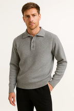 PULL POLO TRICOT CLASSIQUE POUR HOMME