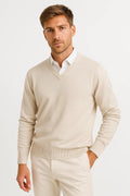 PULL EN TRICOT COL EN V POUR HOMME