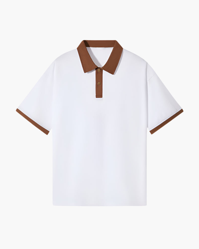 Polo Avec Col Contrasté Pour Hommes