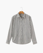 Chemise Rayée Avec Manches Longues Pour Hommes