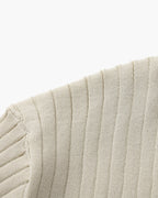 Polo Tricoté À Texture Côtelée Pour Hommes