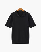 Polo Tricoté À Texture Côtelée Pour Hommes