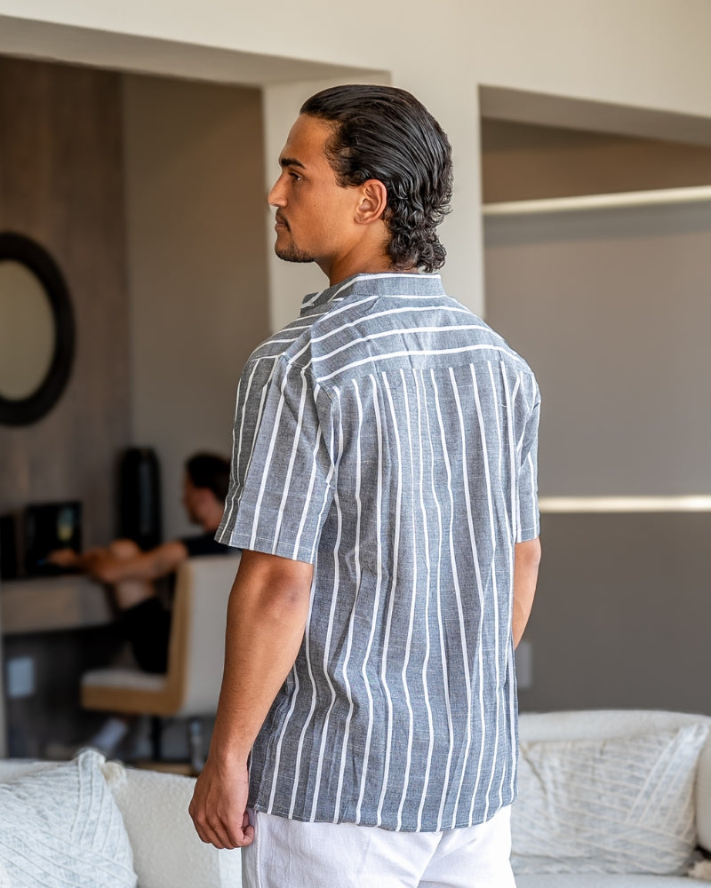 Polo Marin Avec Col Classique Pour Hommes