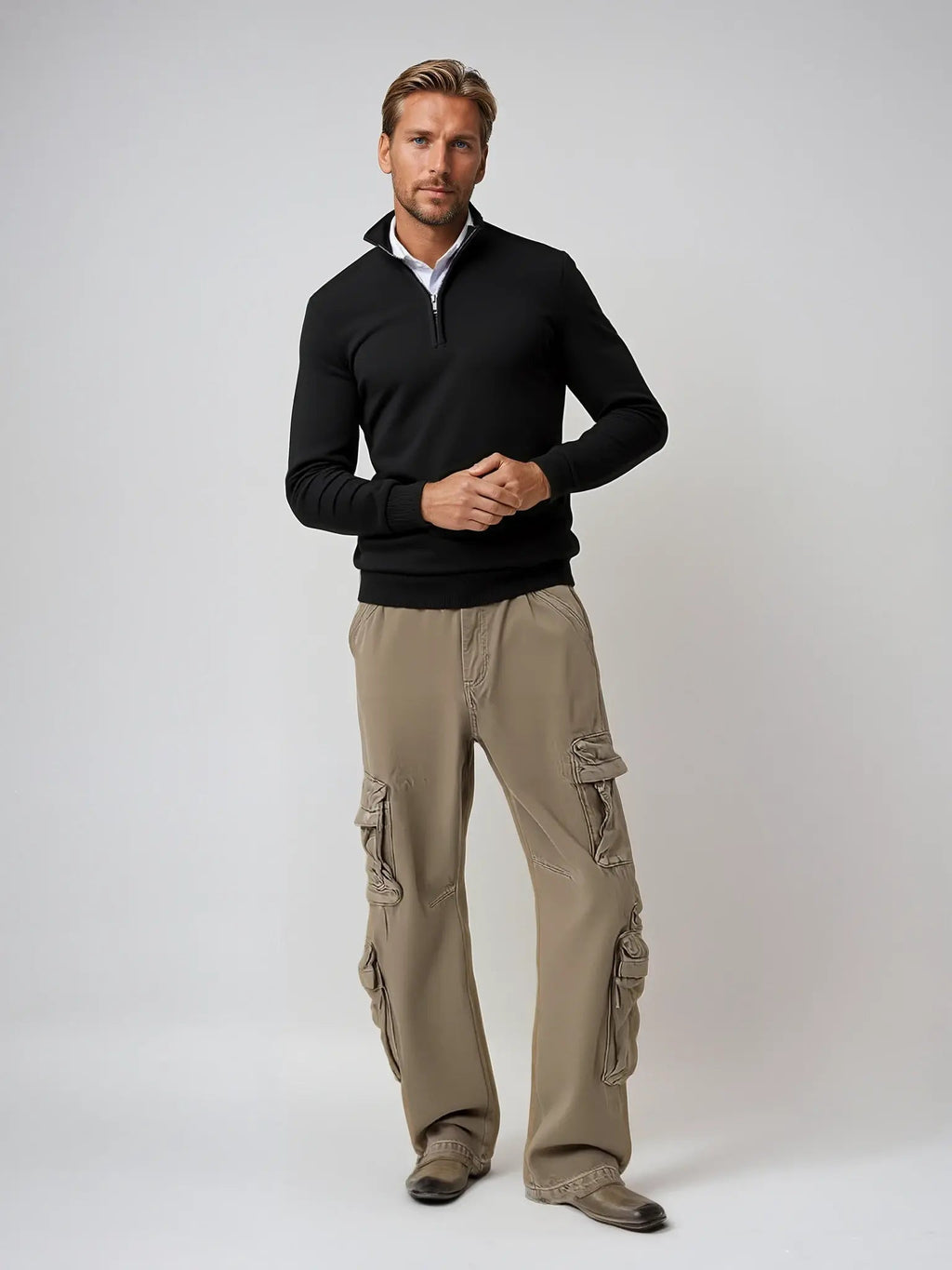 PULL DEMI-ZIP HOMMES