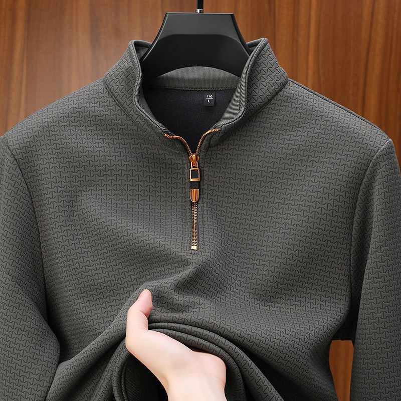 Pull À Col Zippé Avec Fermeture Quart De Zip Pour Hommes