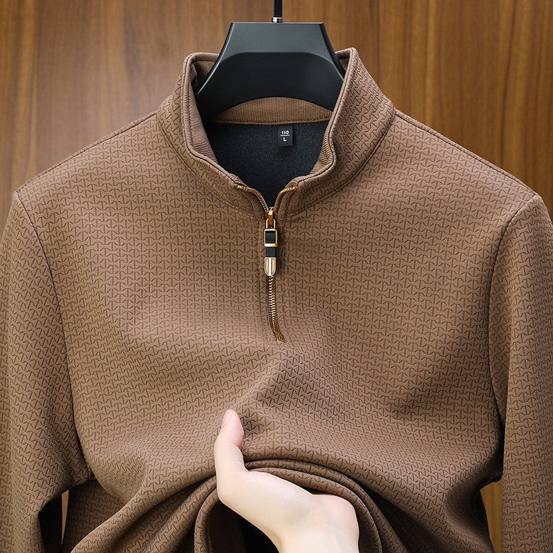 Pull À Col Zippé Avec Fermeture Quart De Zip Pour Hommes