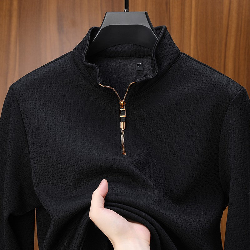 Pull À Col Zippé Avec Fermeture Quart De Zip Pour Hommes