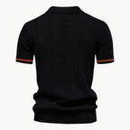Polo À Col Zippé Avec Texture Verticale Pour Hommes