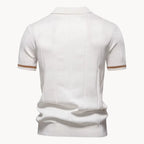 Polo À Col Zippé Avec Texture Verticale Pour Hommes