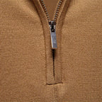 Polo À Col Zippé Avec Texture Verticale Pour Hommes
