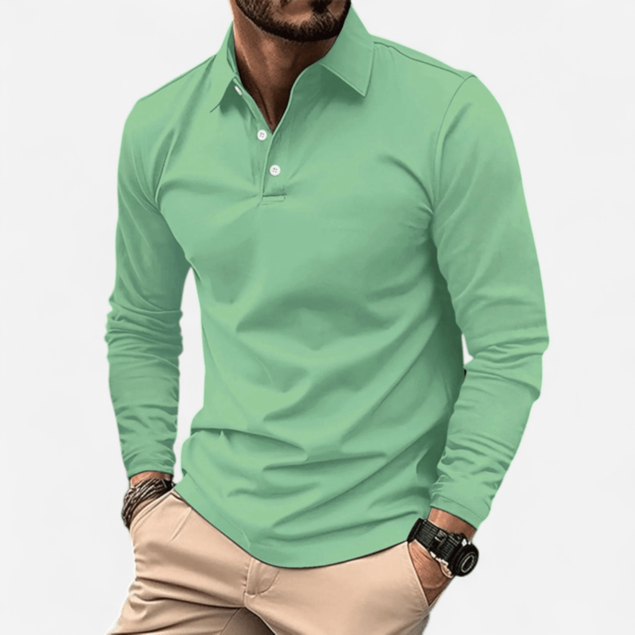 POLO MANCHES LONGUES HOMMES