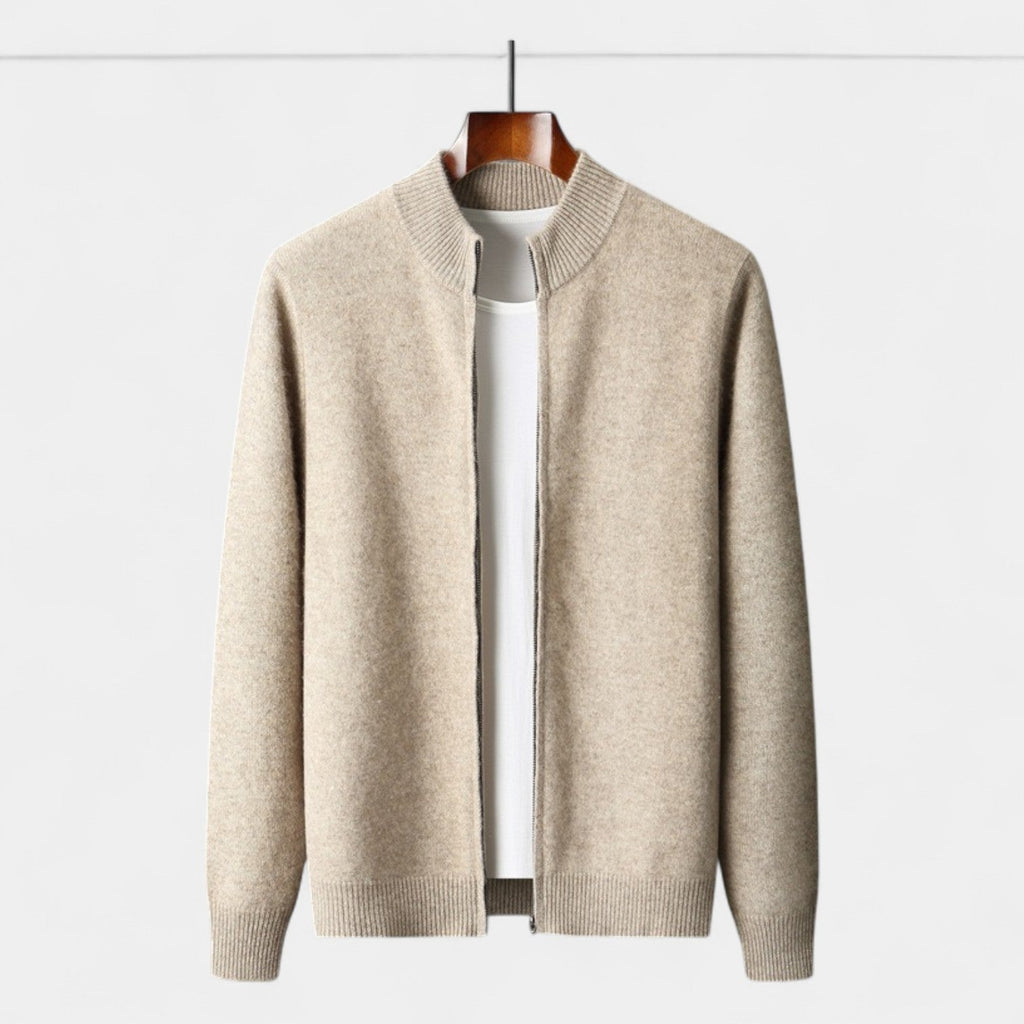 ENSEMBLE HOMME CARDIGAN ZIPPÉ ET PANTALON MAILLE