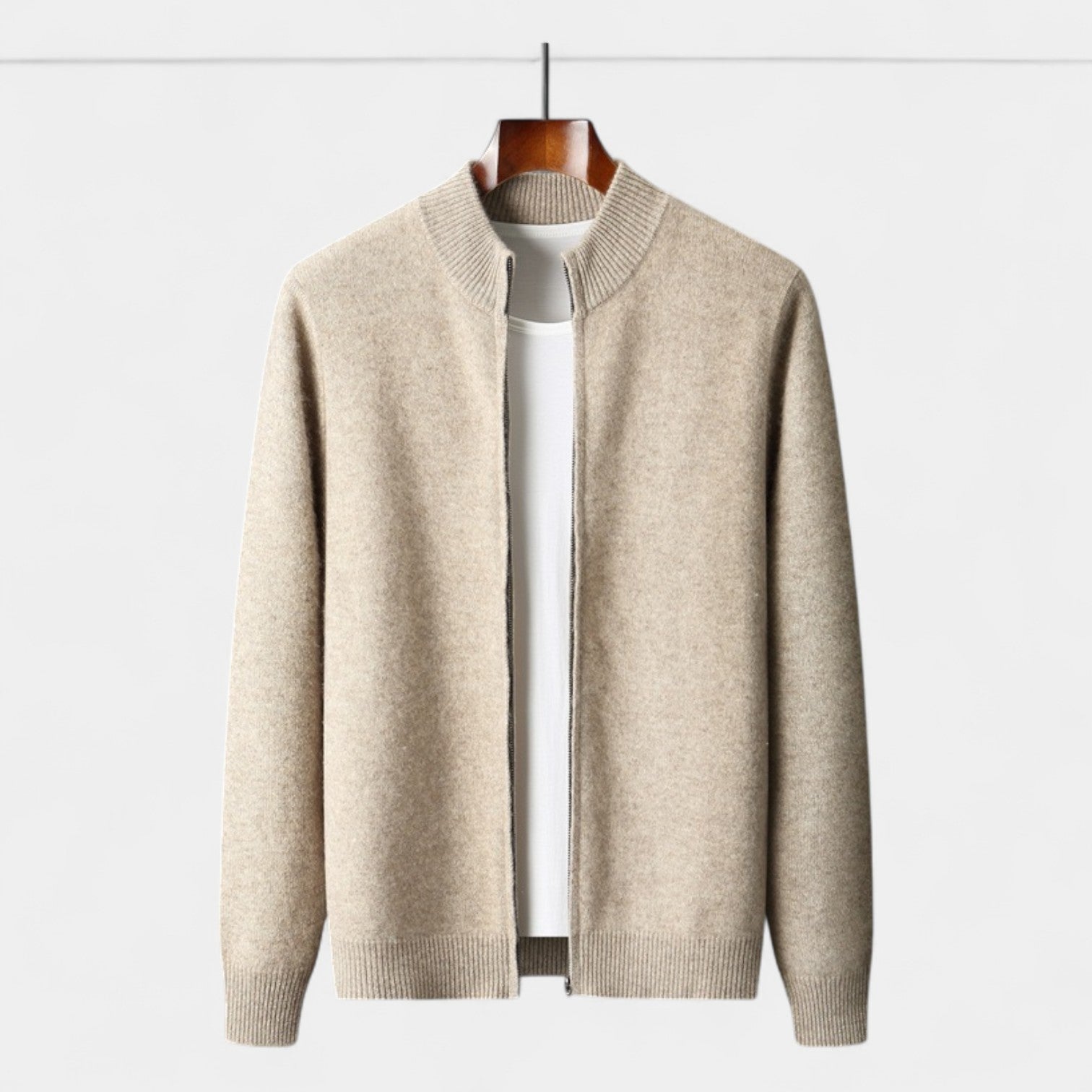 ENSEMBLE HOMME CARDIGAN ZIPPÉ ET PANTALON MAILLE