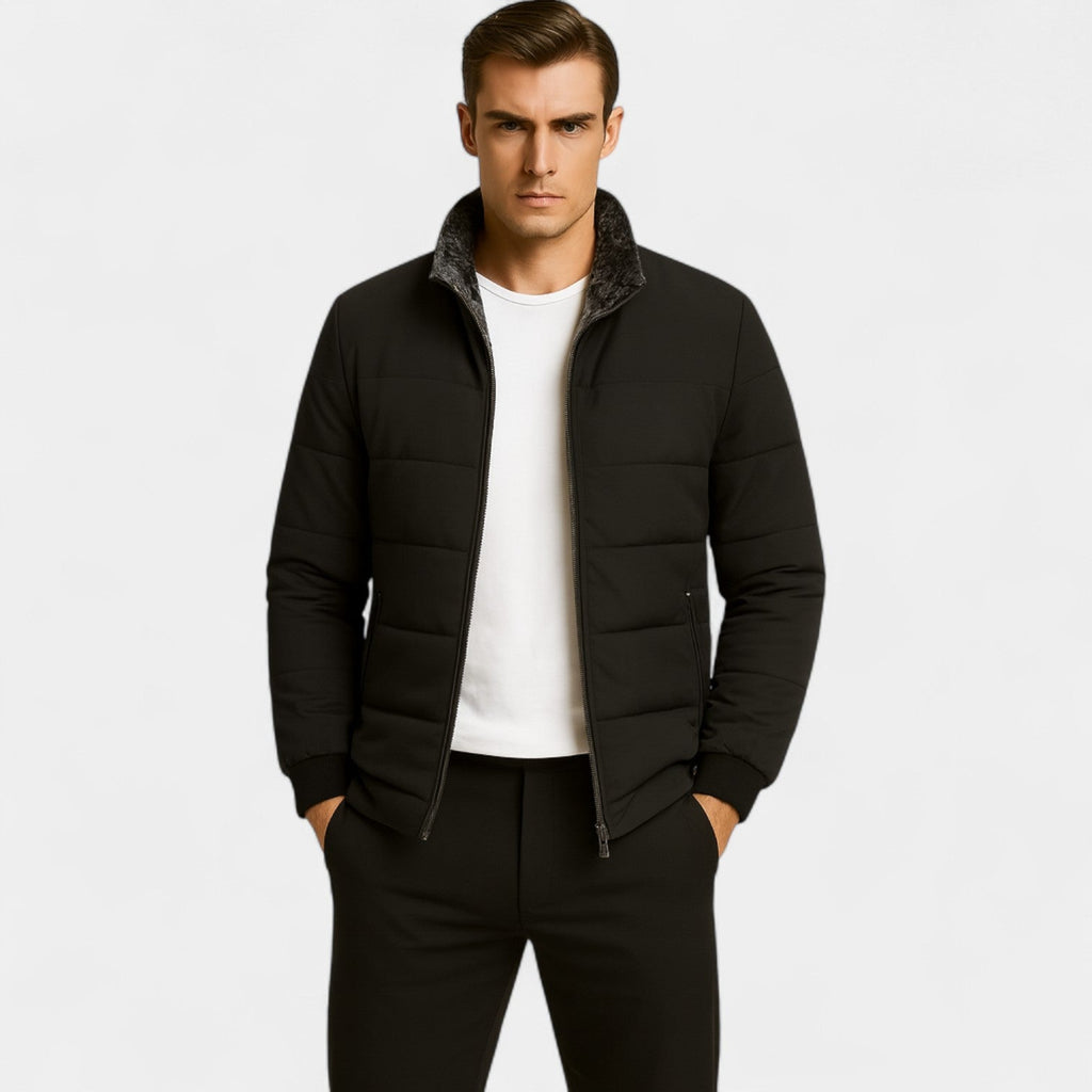 VESTE HOMME MATELASSÉE COL MONTANT