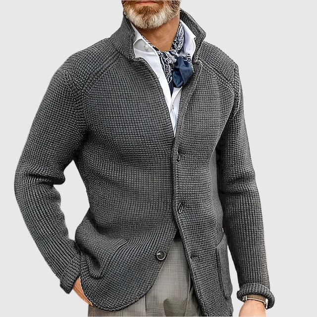 CARDIGAN HOMME MAILLE CLASSIQUE