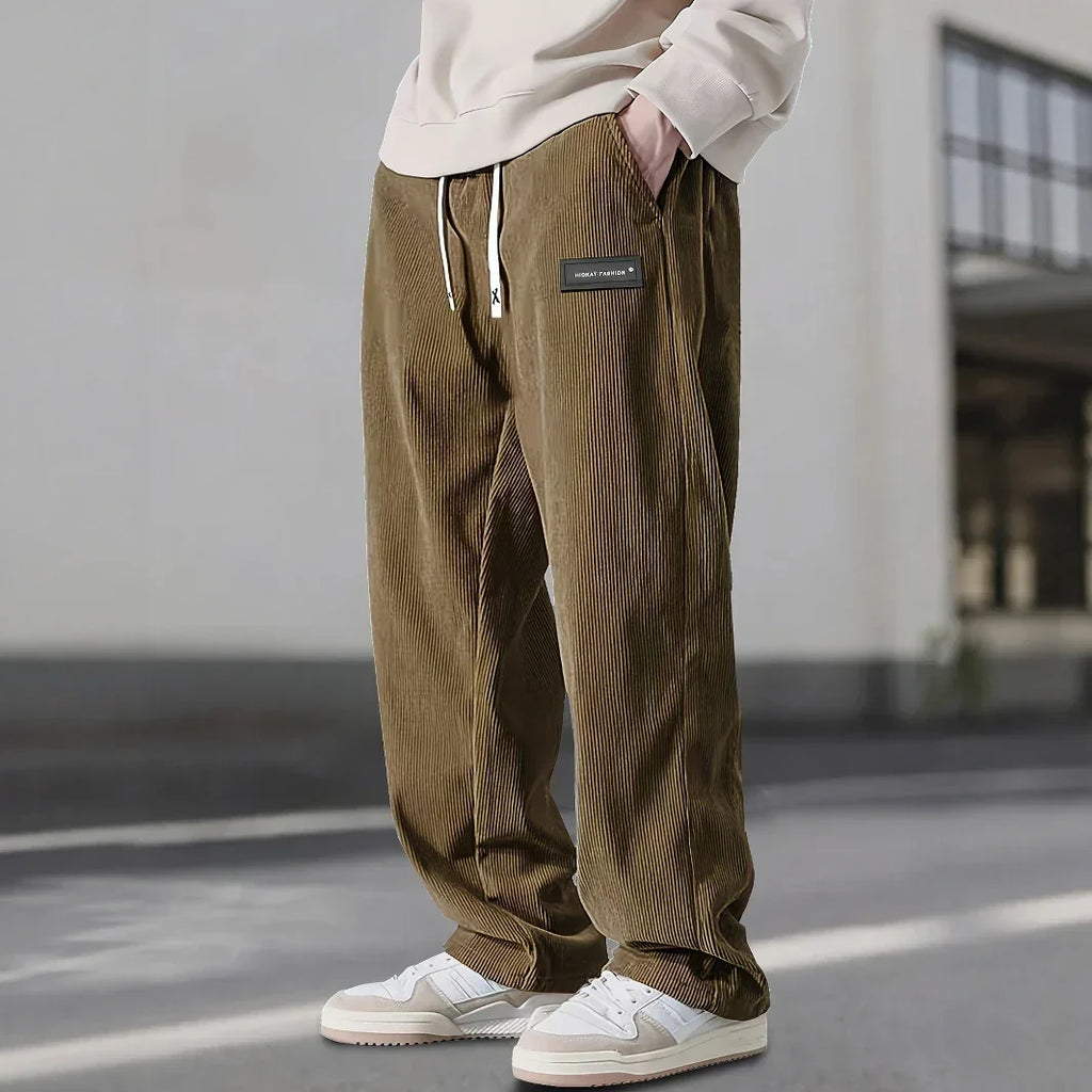PANTALON EN VELOURS CÔTELÉ POUR HOMME