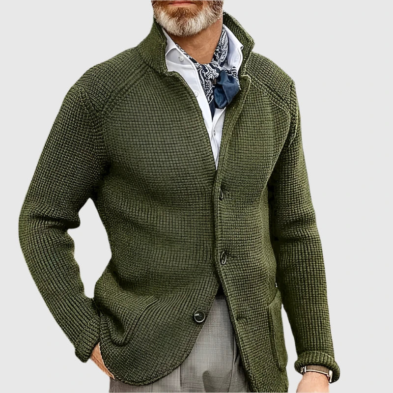 CARDIGAN HOMME MAILLE CLASSIQUE
