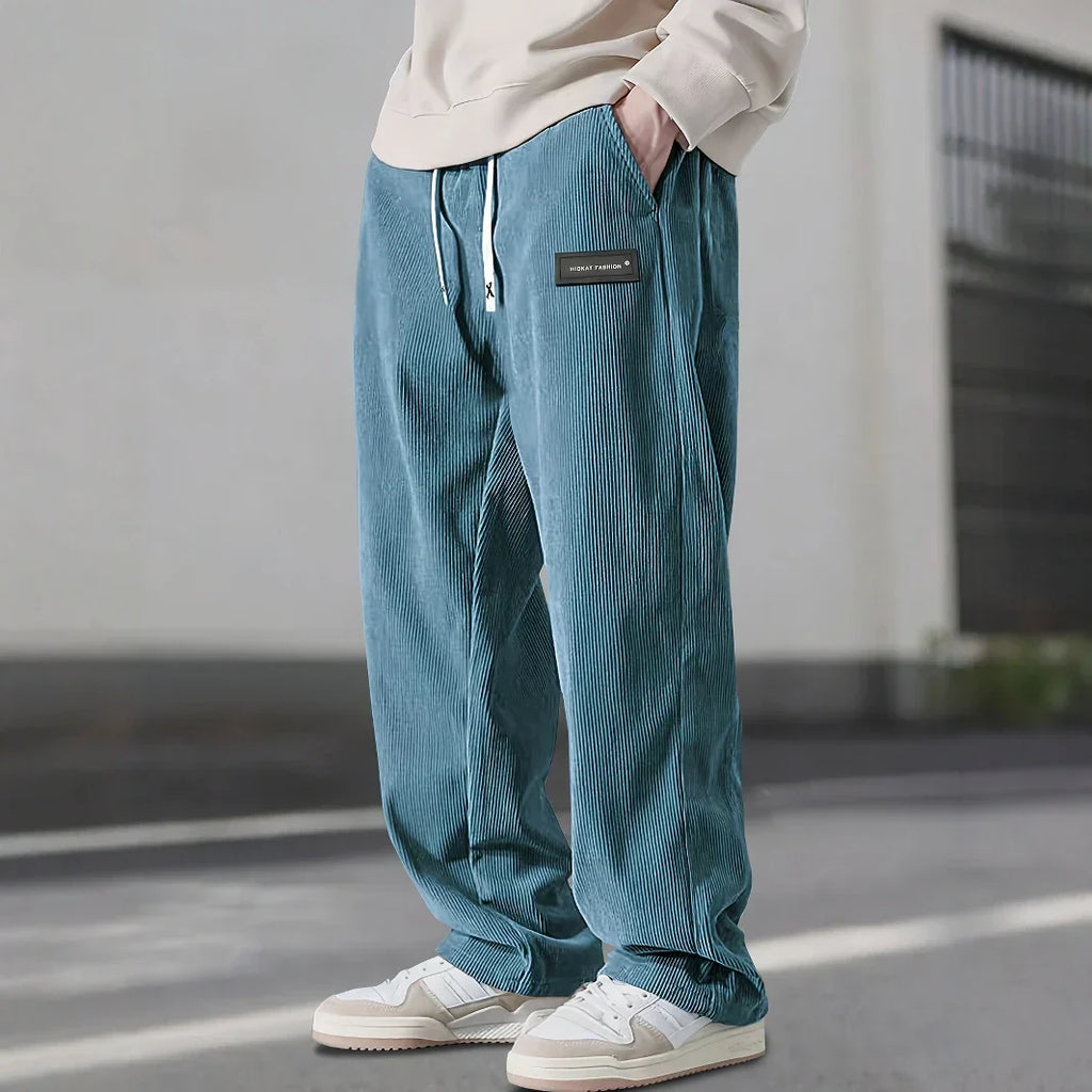 PANTALON EN VELOURS CÔTELÉ POUR HOMME
