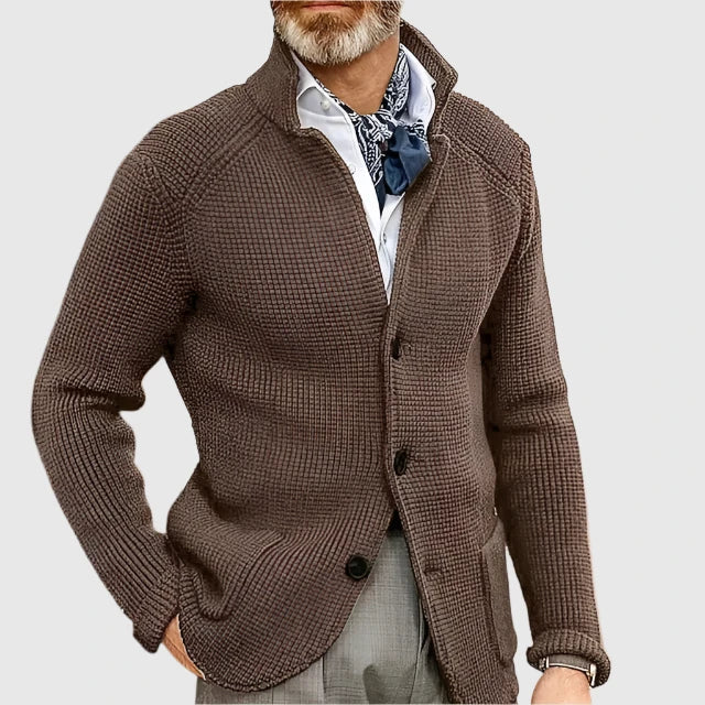 CARDIGAN HOMME MAILLE CLASSIQUE