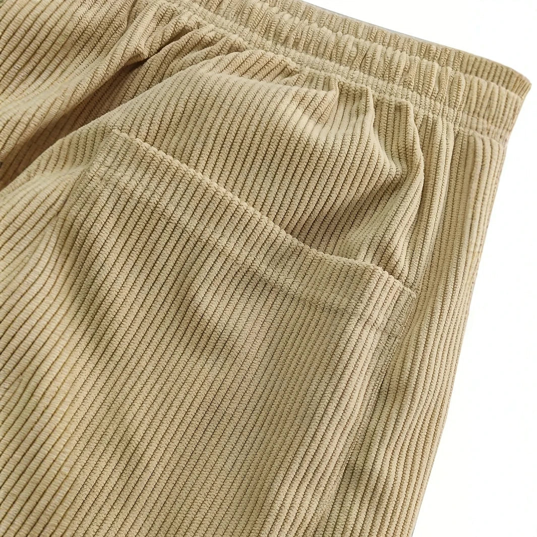 PANTALON EN VELOURS CÔTELÉ POUR HOMME