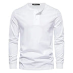 CHEMISE HENLEY HOMME À MANCHES LONGUES